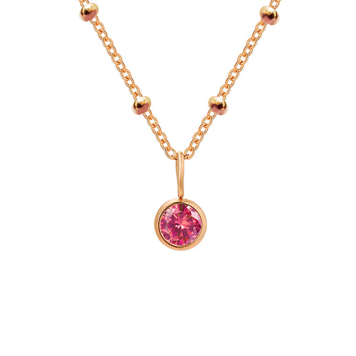 Olivenorma 8mm Round Birthstone Pendant Necklace - image 27