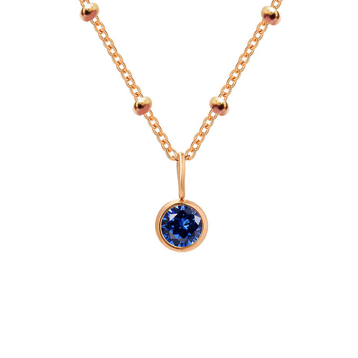 Olivenorma 8mm Round Birthstone Pendant Necklace - image 35