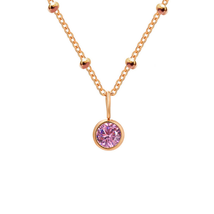 Olivenorma 8mm Round Birthstone Pendant Necklace - image 39