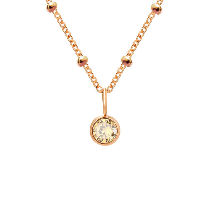 Olivenorma 8mm Round Birthstone Pendant Necklace - image 43