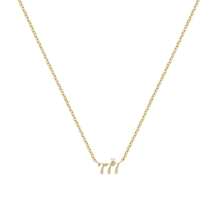 Olivenorma 925 Sterling Silver Angel Number Collarbone Necklace - 777 - image 6