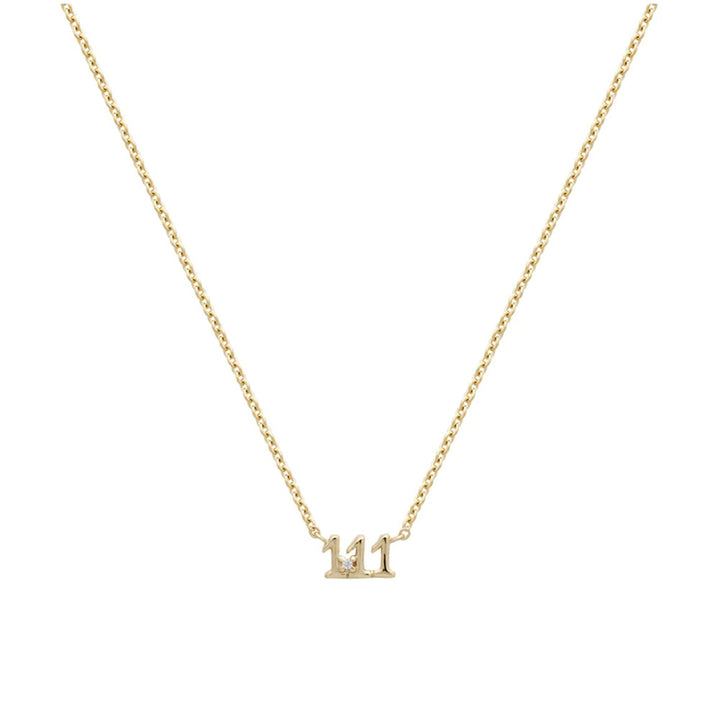 Olivenorma 925 Sterling Silver Angel Number Collarbone Necklace - 111 - image 1