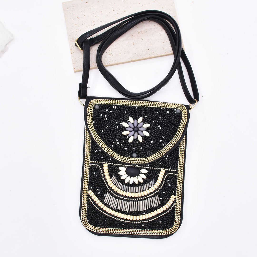 Olivenorma Ethnic Style Beaded Crossbody Mobile Phone Bag - image 2