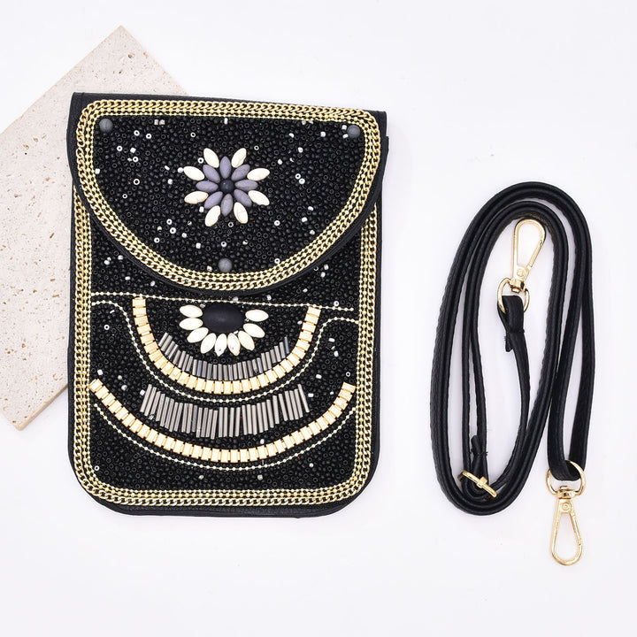Olivenorma Ethnic Style Beaded Crossbody Mobile Phone Bag - image 3