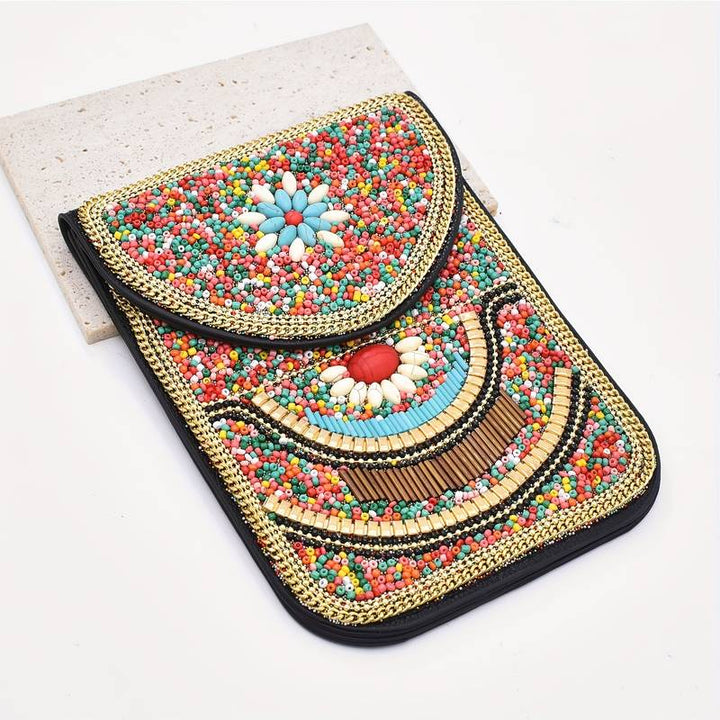 Olivenorma Ethnic Style Beaded Crossbody Mobile Phone Bag - image 14