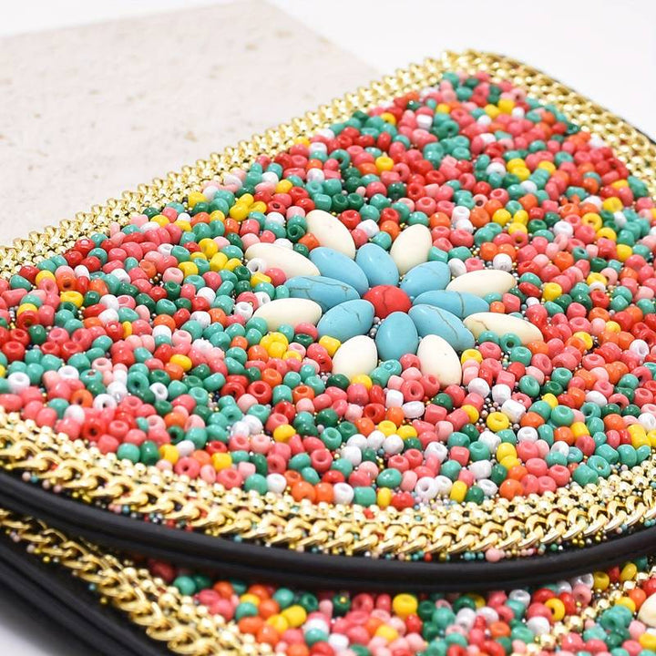 Olivenorma Ethnic Style Beaded Crossbody Mobile Phone Bag - image 17