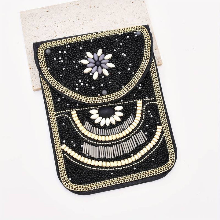 Olivenorma Ethnic Style Beaded Crossbody Mobile Phone Bag - image 1