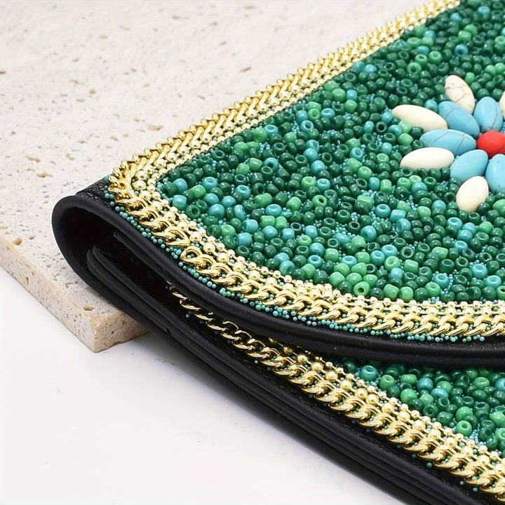 Olivenorma Ethnic Style Beaded Crossbody Mobile Phone Bag - image 10