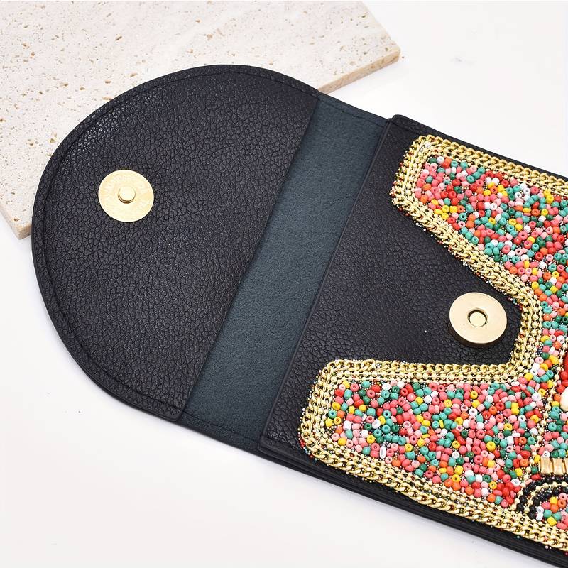 Olivenorma Ethnic Style Beaded Crossbody Mobile Phone Bag - image 19