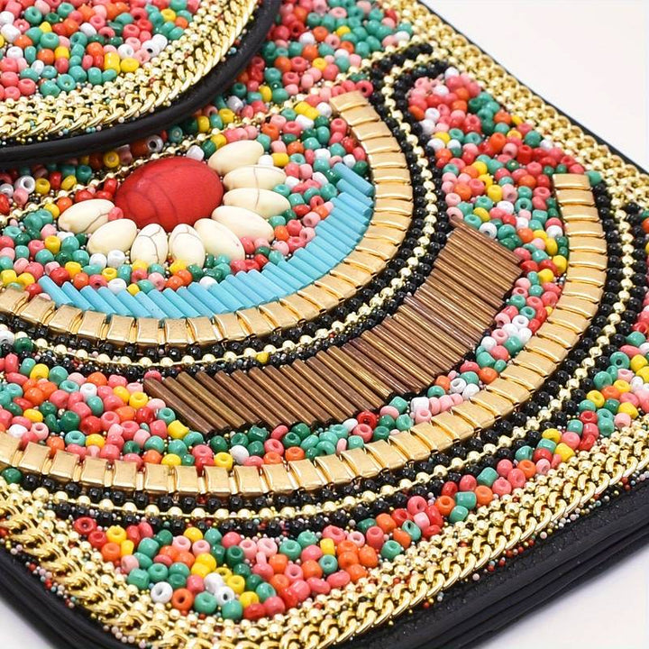 Olivenorma Ethnic Style Beaded Crossbody Mobile Phone Bag - image 18