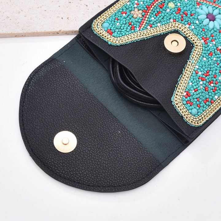 Olivenorma Bohemian Beaded Flower Mobile Phone Bag - image 6