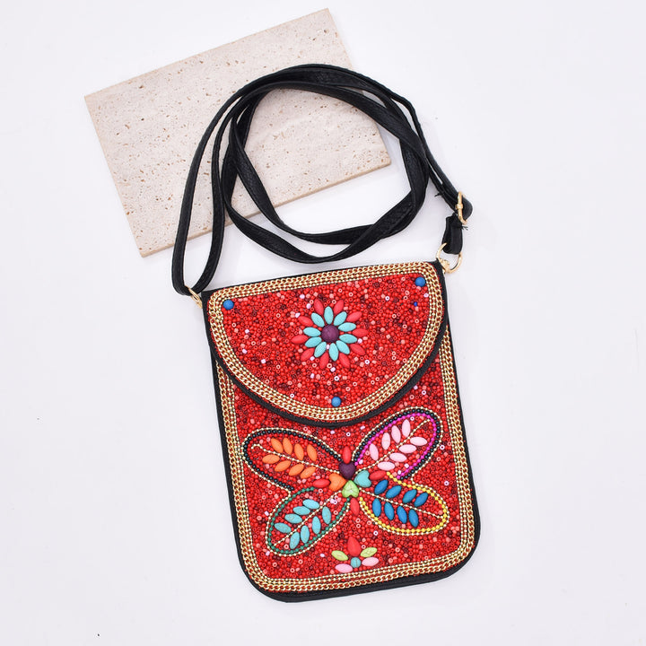 Olivenorma Bohemian Beaded Flower Mobile Phone Bag - image 33