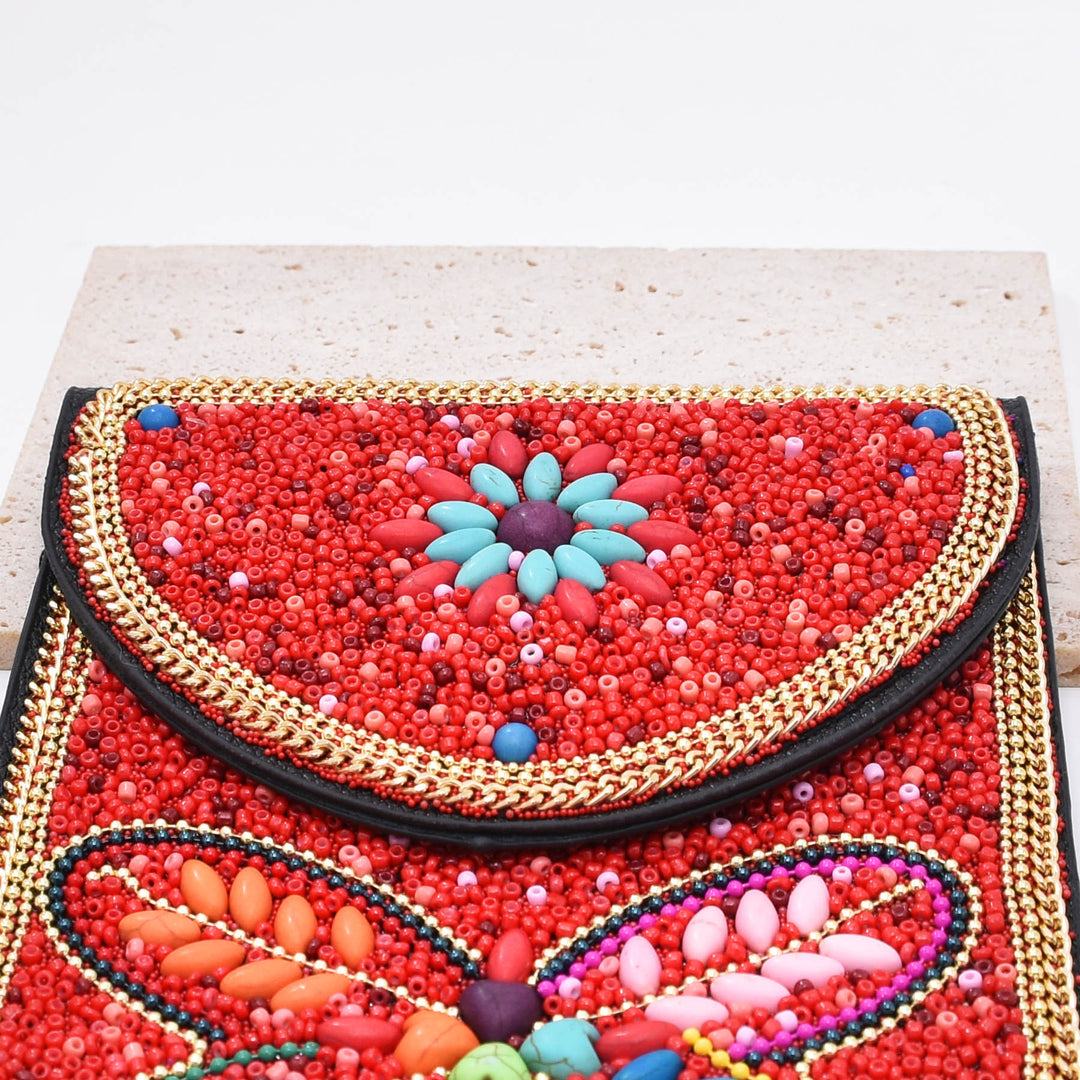 Olivenorma Bohemian Beaded Flower Mobile Phone Bag - image 34