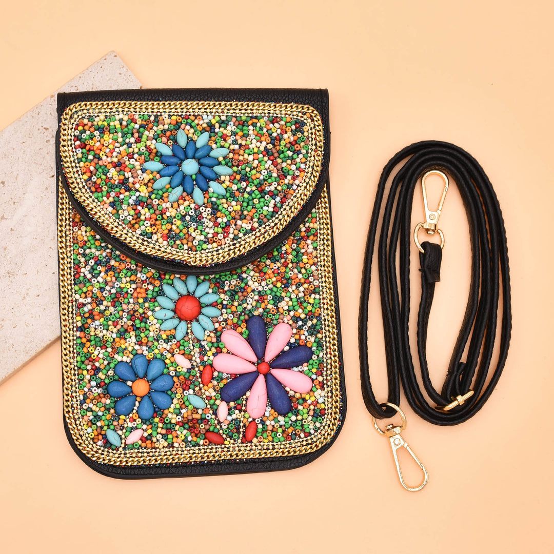 Olivenorma Bohemian Beaded Flower Mobile Phone Bag - image 42