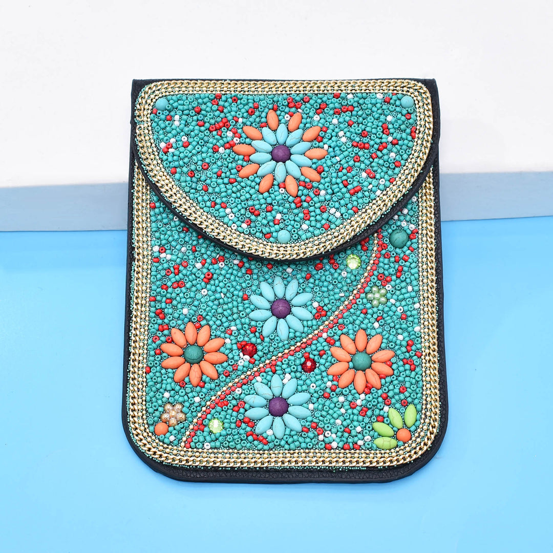 Olivenorma Bohemian Beaded Flower Mobile Phone Bag - image 3