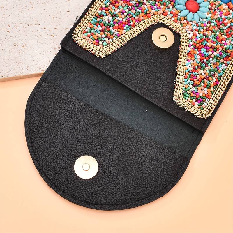 Olivenorma Bohemian Beaded Flower Mobile Phone Bag - image 15