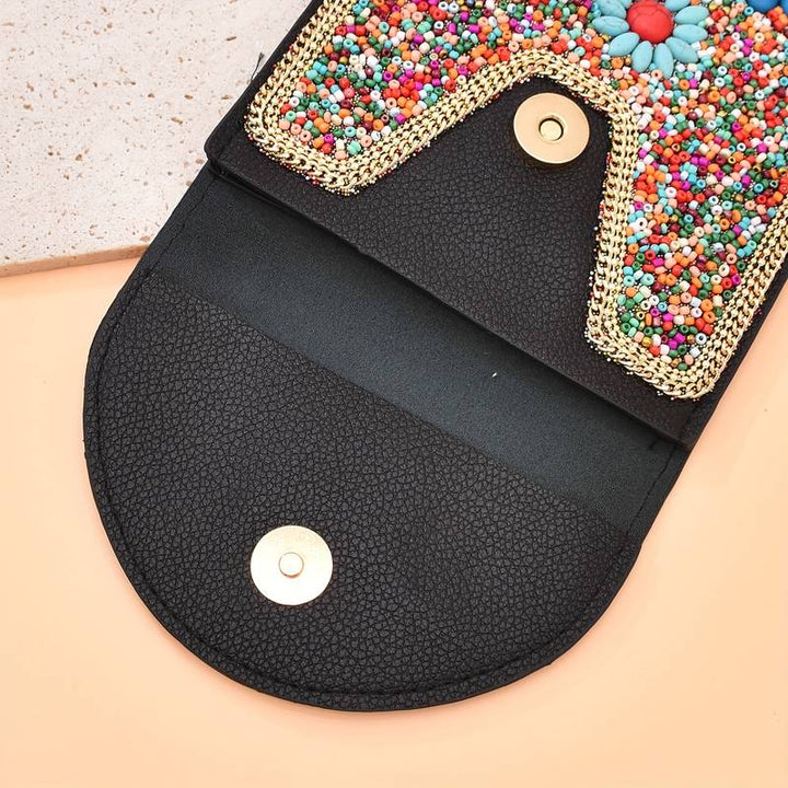 Olivenorma Bohemian Beaded Flower Mobile Phone Bag - image 15
