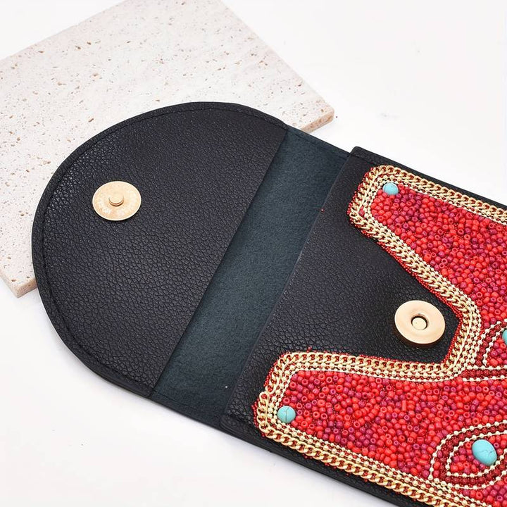 Olivenorma Bohemian Beaded Flower Mobile Phone Bag - image 30