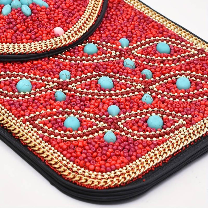 Olivenorma Bohemian Beaded Flower Mobile Phone Bag - image 29