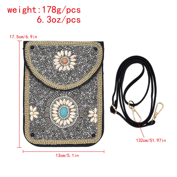 Olivenorma Turquoise Rice Beads Mobile Phone Bag - image 8
