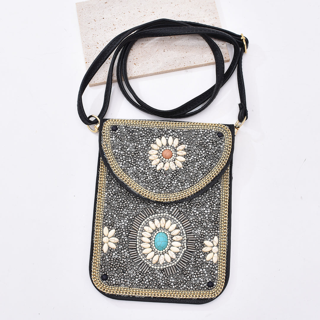 Olivenorma Turquoise Rice Beads Mobile Phone Bag - image 2