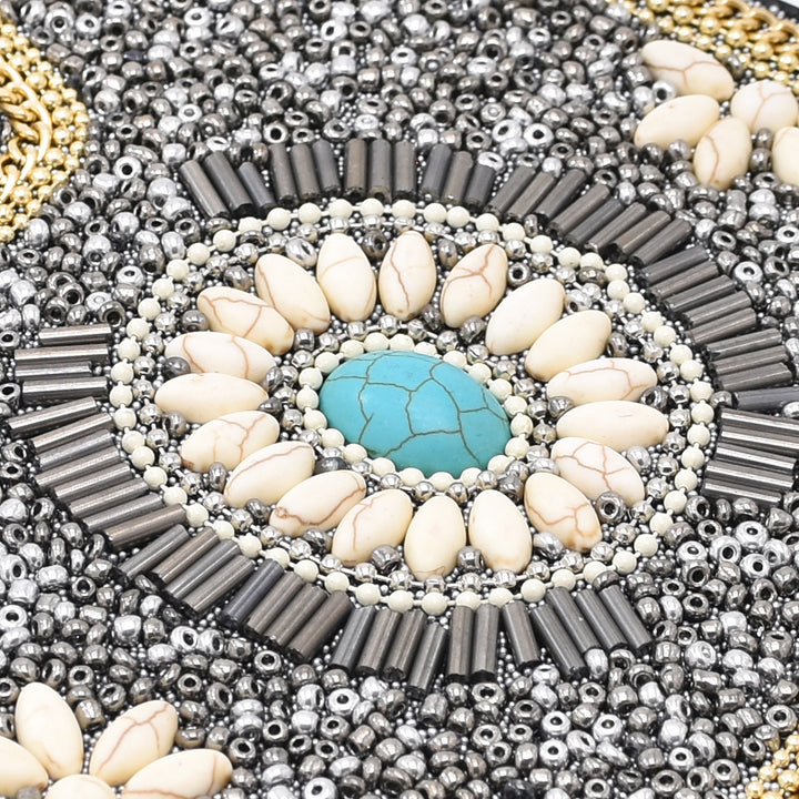 Olivenorma Turquoise Rice Beads Mobile Phone Bag - image 5