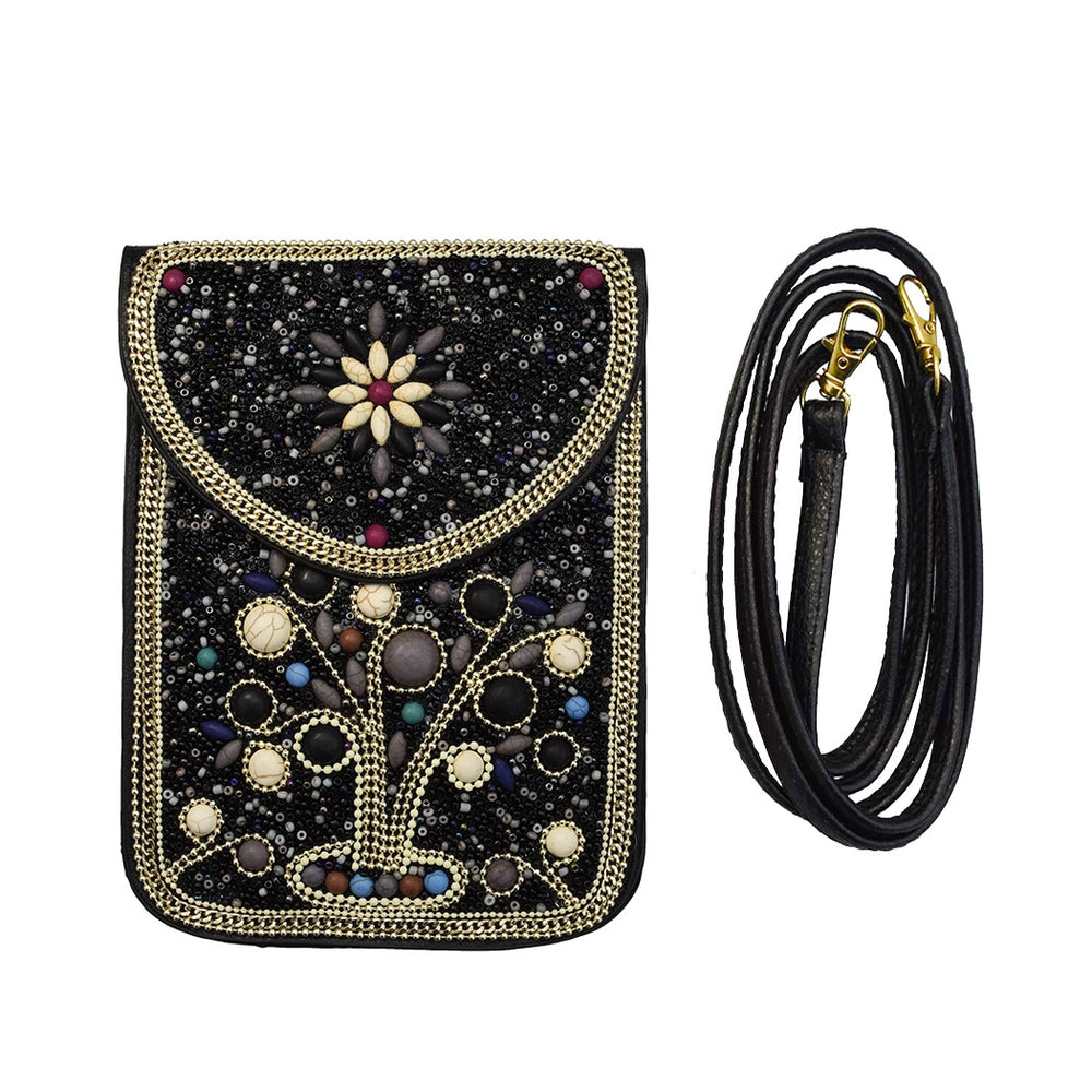 Olivenorma Bohemian Natural Stone Rice Beads Mobile Phone Bag - image 1