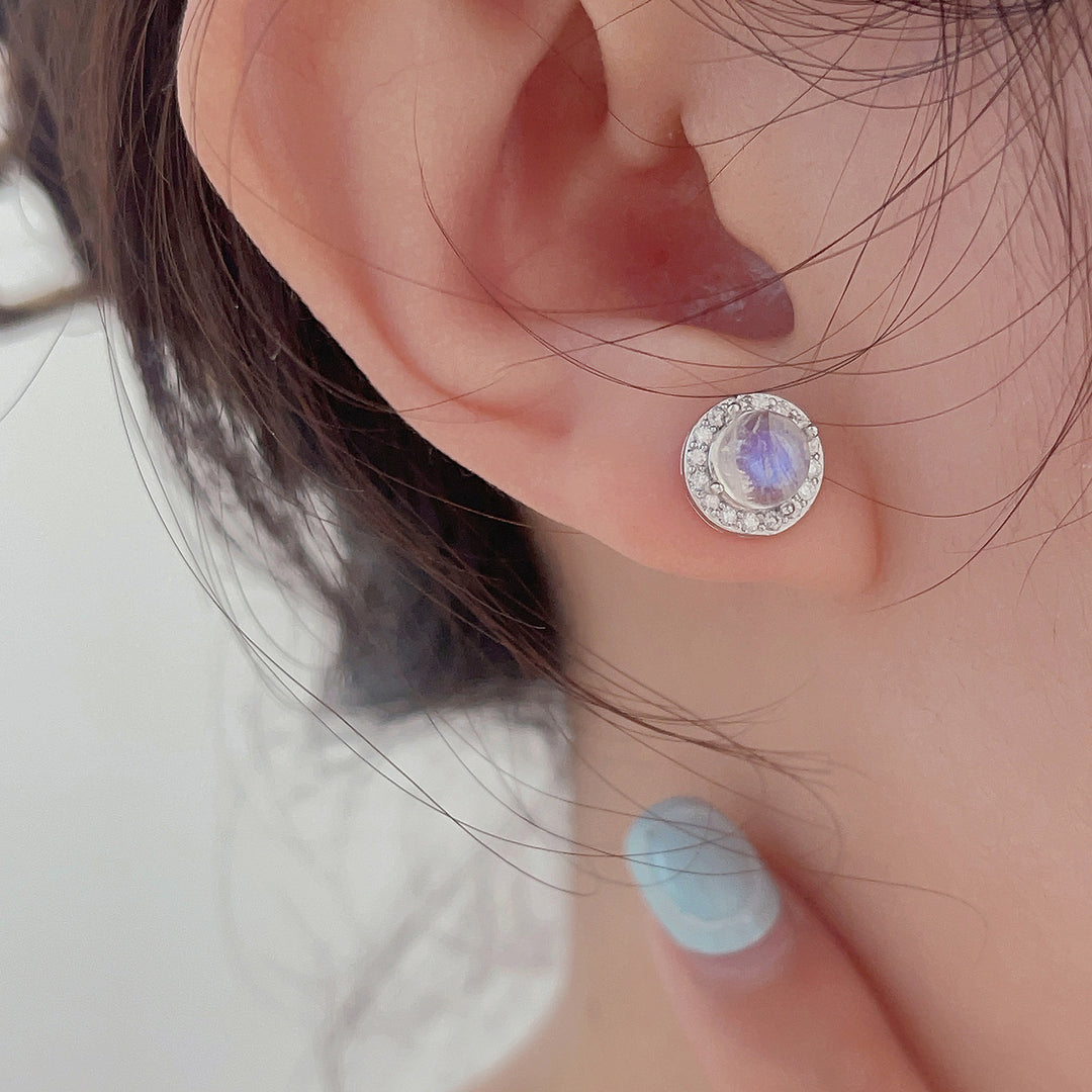 Olivenorma Moonstone S925 Sterling Silver Earrings - image 2