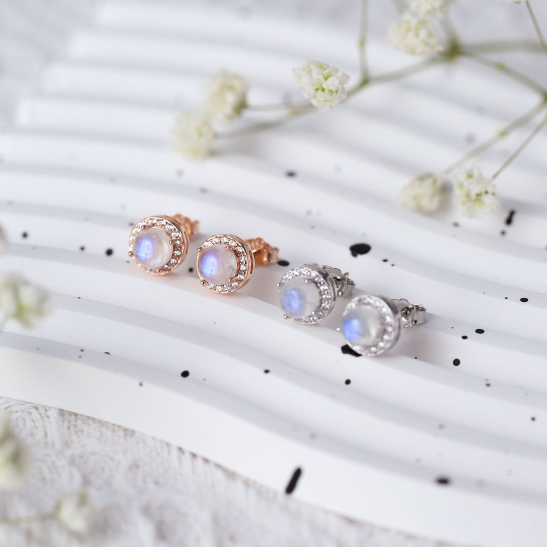 Olivenorma Moonstone S925 Sterling Silver Earrings - image 0