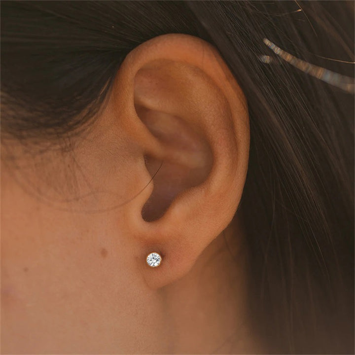 Olivenorma Birthstone Zircon Simple Earrings - image 32