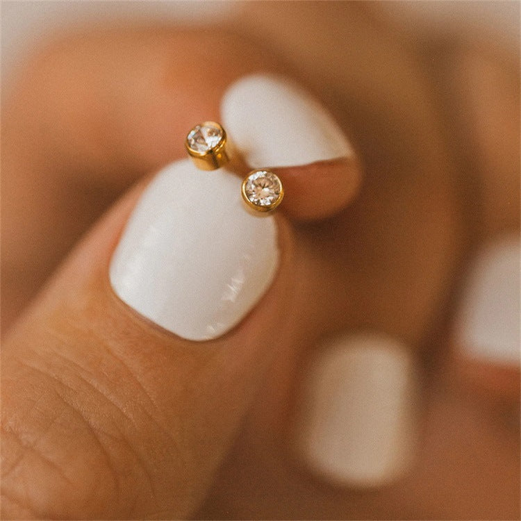 Olivenorma Birthstone Zircon Simple Earrings - image 37