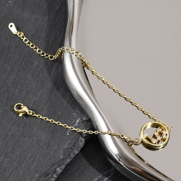 Olivenorma White Zircon Zodiac Astrology Bracelet - Sagittarius - image 2