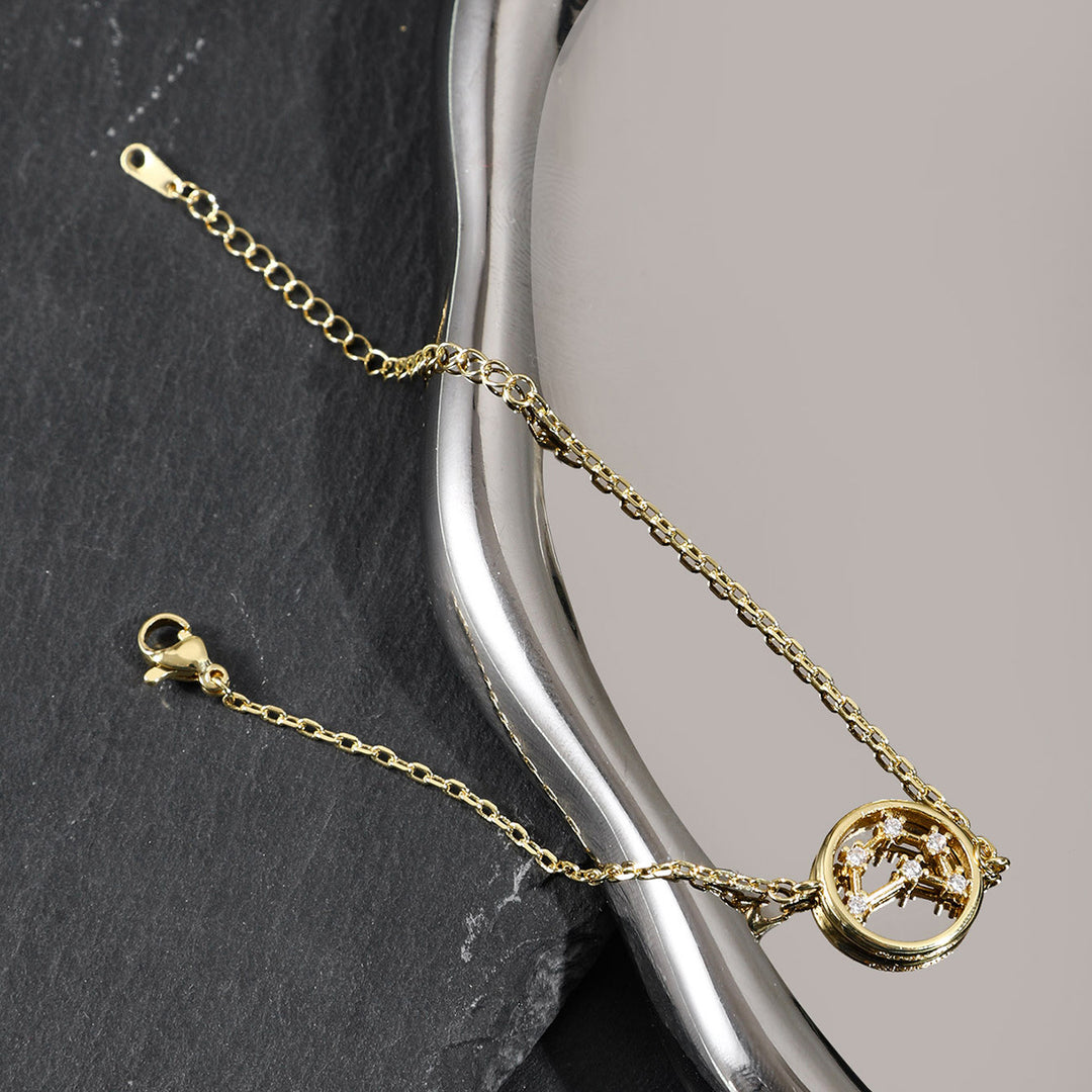 Olivenorma White Zircon Zodiac Astrology Bracelet - Capricorn - image 4