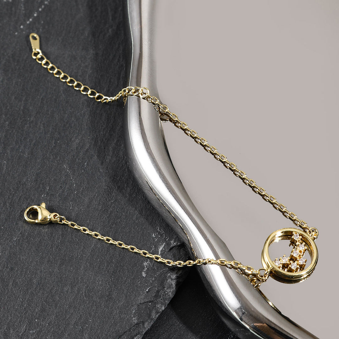 Olivenorma White Zircon Zodiac Astrology Bracelet - Pisces - image 7