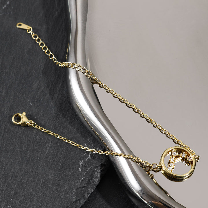 Olivenorma White Zircon Zodiac Astrology Bracelet - Libra - image 12