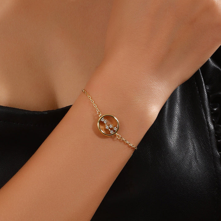 Olivenorma White Zircon Zodiac Astrology Bracelet - image 14