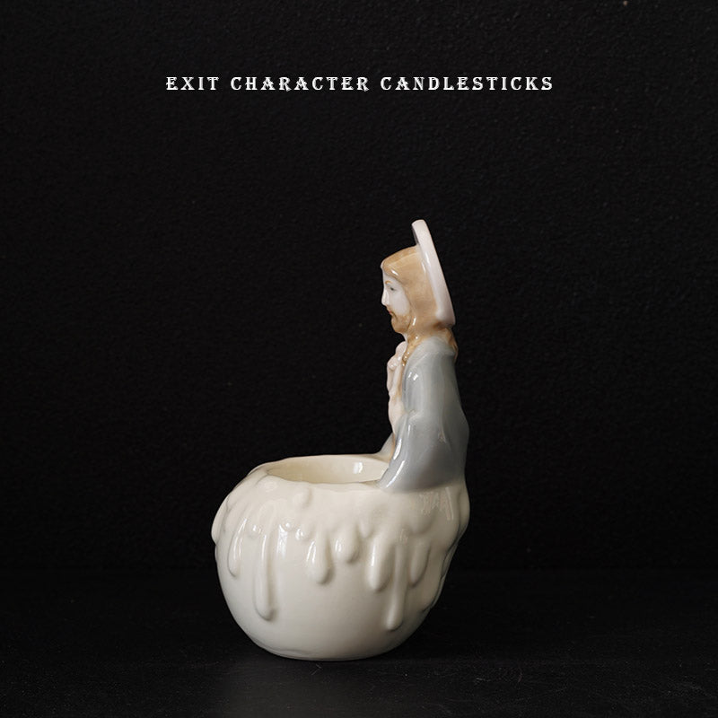 Olivenorma Jesus Portrait Relief Ceramic Scented Candle Holder - image 4