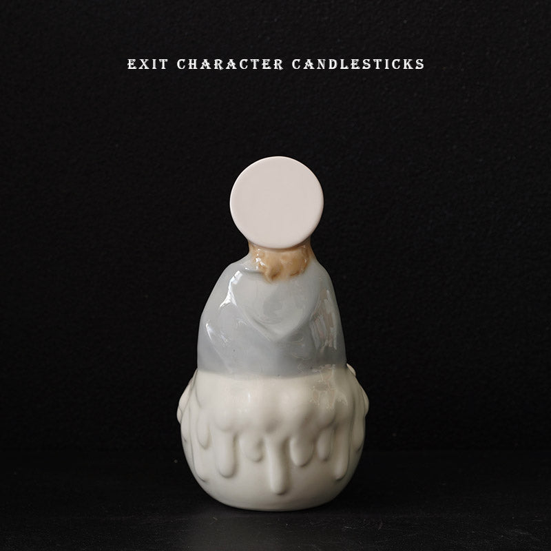 Olivenorma Jesus Portrait Relief Ceramic Scented Candle Holder - image 5