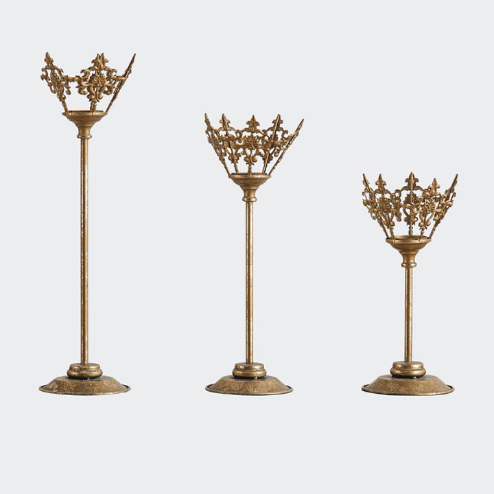 Olivenorma Retro European Palace Style Iron Art Candle Holder - image 12