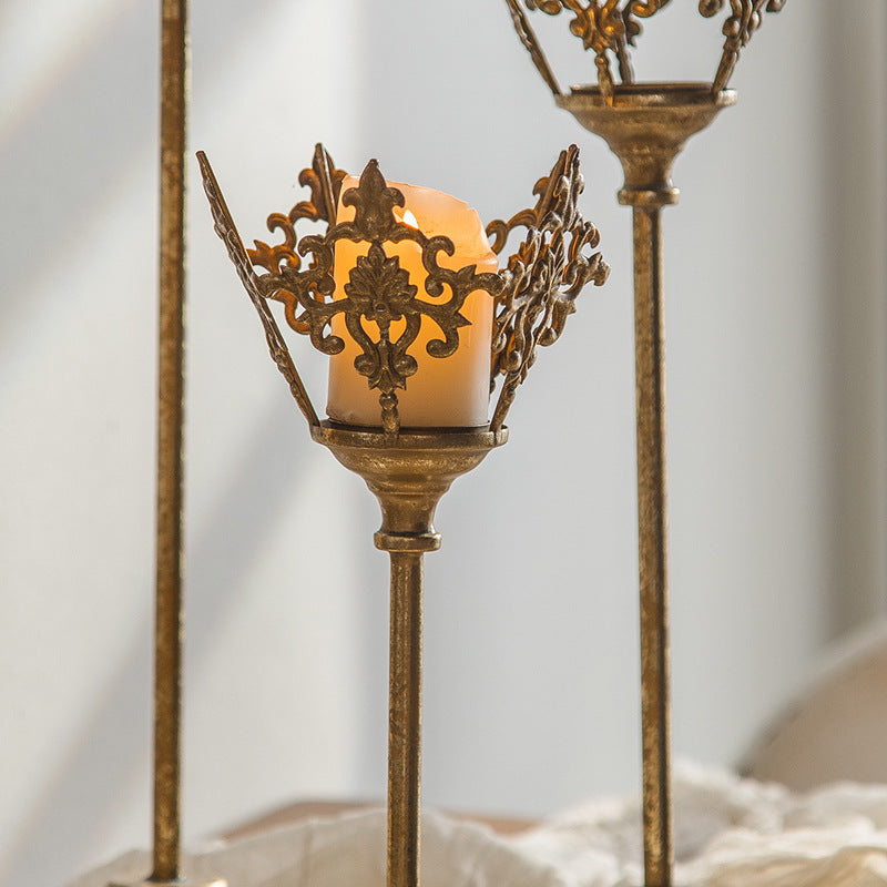 Olivenorma Retro European Palace Style Iron Art Candle Holder - image 10