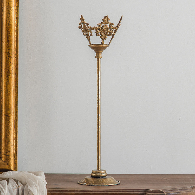 Olivenorma Retro European Palace Style Iron Art Candle Holder - image 2