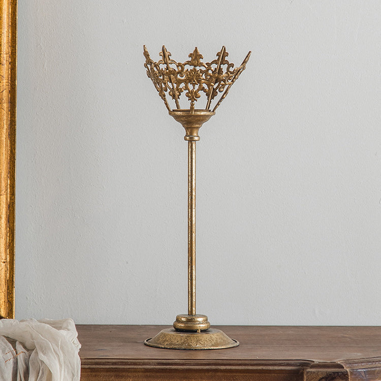 Olivenorma Retro European Palace Style Iron Art Candle Holder - image 4