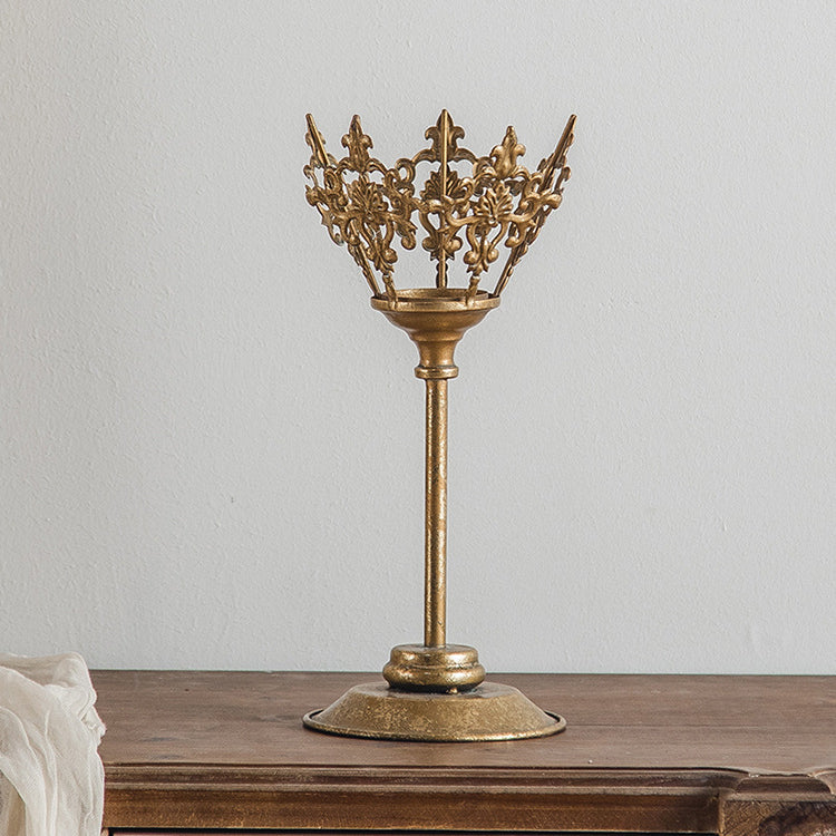 Olivenorma Retro European Palace Style Iron Art Candle Holder - image 6