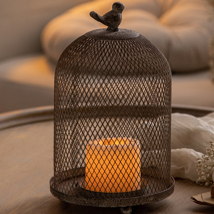 Olivenorma Classical Iron Birdcage Decorative Candle Holder - image 5