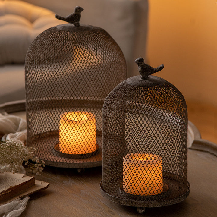 Olivenorma Classical Iron Birdcage Decorative Candle Holder - image 2