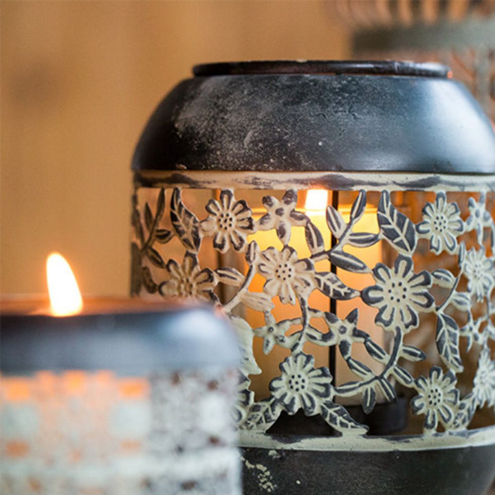 Olivenorma Distressed Iron Hollow Lantern Candle Holder - image 11
