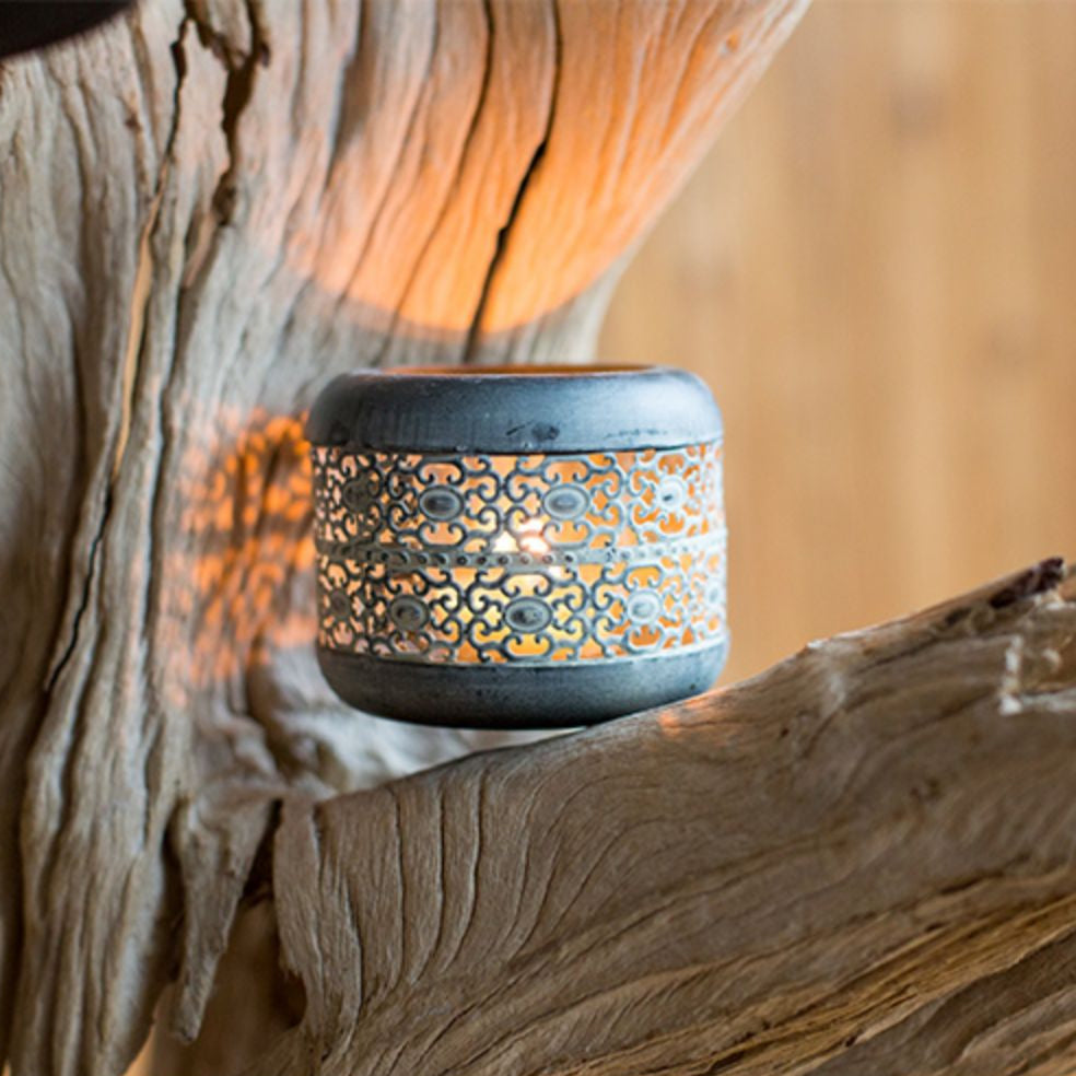 Olivenorma Distressed Iron Hollow Lantern Candle Holder - image 10