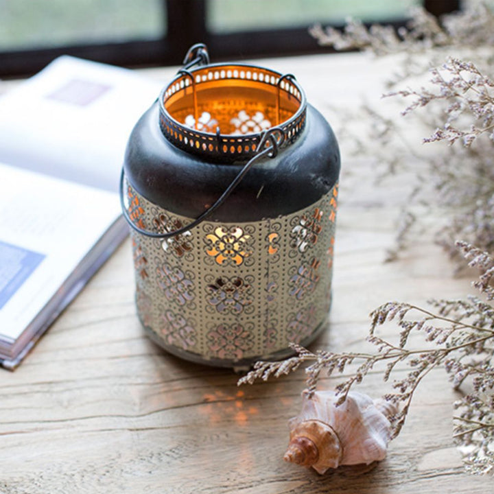 Olivenorma Distressed Iron Hollow Lantern Candle Holder - image 17