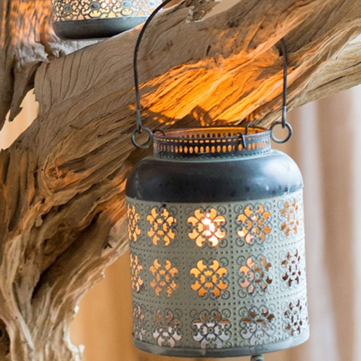 Olivenorma Distressed Iron Hollow Lantern Candle Holder - image 21