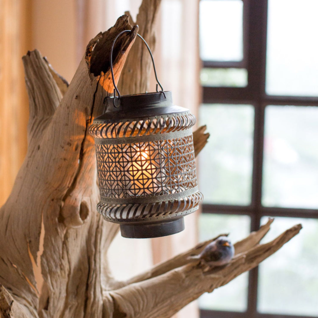 Olivenorma Distressed Iron Hollow Lantern Candle Holder - image 22